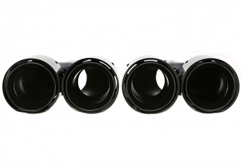 TA Technix Endrohrblende zum anschrauben in schwarz/glänzend passend für BMW 3-6er Serie (G Reihe) / X3/X4 Serie (G Reihe)
