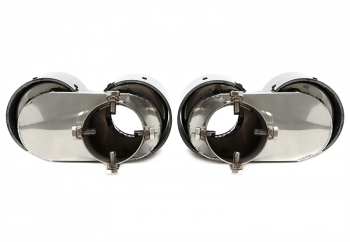 Preview: TA Technix Endrohrblende zum anschrauben "double design" in schwarz/glänzend passend für BMW 3er Serie mit M Paket (G20, G21)