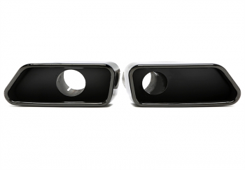 TA Technix Endrohrblende  zum anschrauben "single design" in chrom/glänzend passend für BMW 5er Serie (F10)