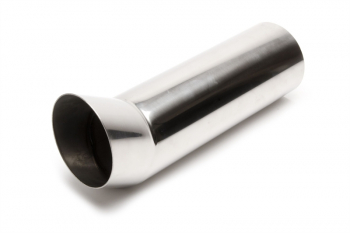 TA Technix tailpipe stainless steel universal 76mm DTM round / sharp