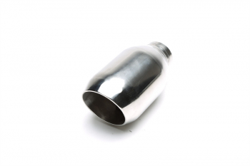 TA Technix tailpipe stainless steel universal 92 x 86mm oval / bevelled