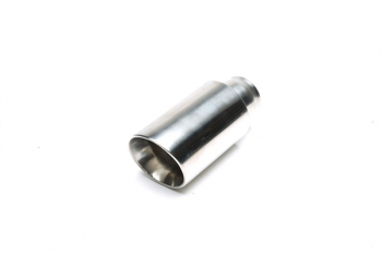 TA Technix tailpipe stainless steel universal 88mm round / bevelled