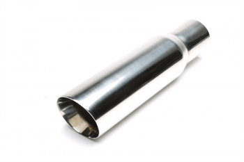 TA Technix tailpipe stainless steel universal 100mm round / bevelled