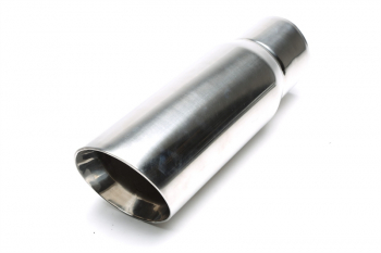 TA Technix tailpipe stainless steel universal 120 x 130mm oval / bevelled