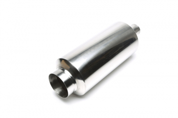 TA Technix stainless steel sport rear silencer universal 115 / 65mm round / sharp