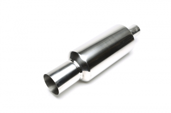 TA Technix stainless steel sport rear silencer universal 100mm round / sharp