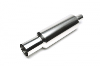 TA Technix stainless steel sport rear silencer universal 100 / 75mm round / sharp