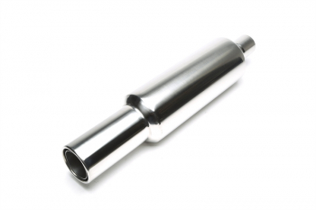 TA Technix stainless steel sport rear silencer universal 100mm round / flanged