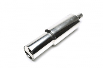 TA Technix stainless steel sport rear silencer universal 112 / 60mm round