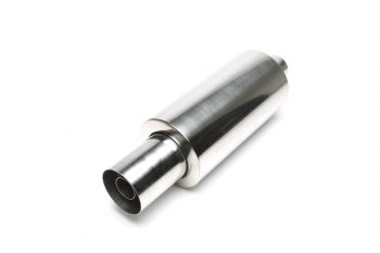 TA Technix stainless steel sport rear silencer universal 110 / 45mm round / sharp / silencer in tailpipe