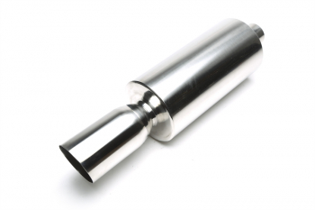 TA Technix stainless steel sport rear silencer universal 100mm round / sharp / bevelled