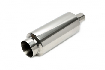 TA Technix stainless steel sport rear silencer universal 100 / 45mm round / sharp / silencer in tailpipe