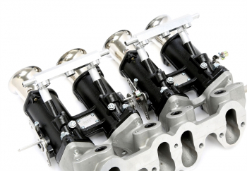 TA Technix Ansaugbrücke passend für Seat / VW 2.0l-8V Umrüstung auf Einzeldrosselklappen (DCOE) oder Doppelvergaseranlagen