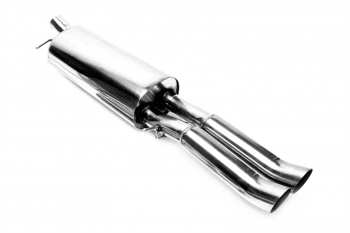 TA Technix rear silencer 2x76mm DTM from stainless steel system EVOA4A-xx