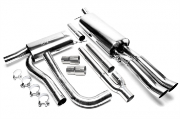 TA Technix stainless steel system 2x76mm DTM suitable for Audi A4 Sedan, -Avant, Type B5
