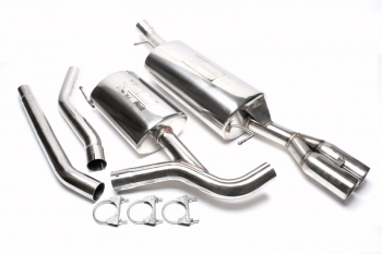 TA Technix Edelstahlanlage 2x76mm rund/gebördelt passend für Audi A6 1.8T/1.9TDI/2.0, Limousine, -Avant, Typ 4B
