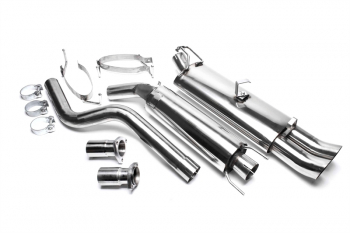 TA Technix stainless steel system 2x76mm DTM suitable for Opel Astra F-CC, Kadett E-CC, Kadett E Cabriolet