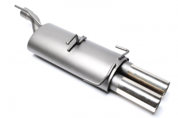 TA Technix sport rear silencer 2x76mm fits Opel Astra F-CC, Kadett E-CC