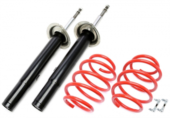 TA Technix Sportfahrwerk Vorderachse 50mm +Koppelstangen Hinterachse (Airmatic) passend für BMW 5er Touring Typ E39