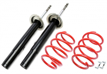 TA Technix Sportfahrwerk Vorderachse 35mm +Koppelstangen Hinterachse (Airmatic) passend für BMW 5er Touring Typ E39