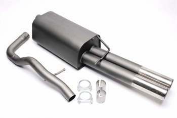 TA Technix Sportendschalldämpfer 2x76mm passend für VW Bora, Bora Variant 1J