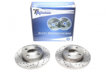Preview: TA Technix Sport Bremsscheiben Satz Vorderachse passend für Audi 80/90/100