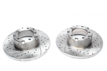 TA Technix Sport brake disc set front axle suitable for Mercedes Benz T1 Bus / T2