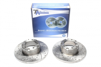 TA Technix Sport Bremsscheiben Satz Vorderachse passend für Mercedes Benz T1 Bus / T2