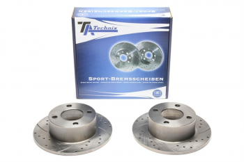 Preview: TA Technix Sport Bremsscheiben Satz Hinterachse passend für Audi 100