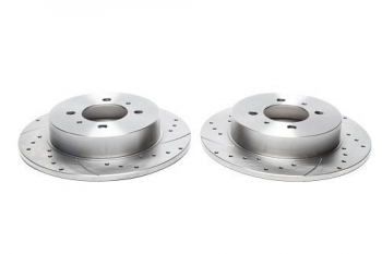 TA Technix Sport Brake Disc Set Rear Axle suitable for Nissan 100NX / Almera / Sunny