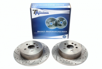 TA Technix Sport brake disc set rear axle fits Toyota Celica Coupe