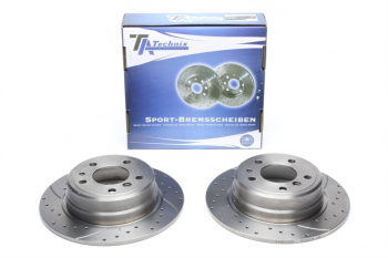 Preview: TA Technix Sport Bremsscheiben Satz Hinterachse passend für BMW 7er E32