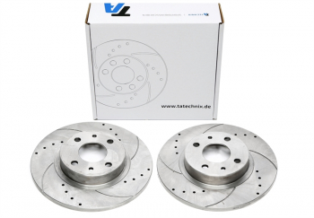 TA Technix Sport brake disc set front axle suitable for Alfa Romeo / Fiat / Lancia