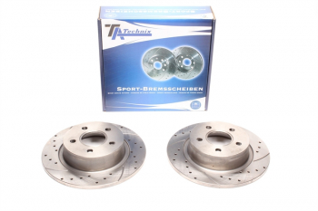 TA Technix Sport Brake Disc Set Rear Axle suitable for Ford Transit Connect/ Tourneo Connect