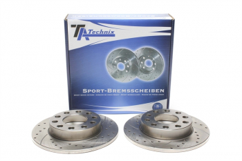 Preview: TA Technix Sport Bremsscheiben Satz Hinterachse passend für Audi A4 8E/B6/B7 / 8H/B6/B7 / Seat Exeo
