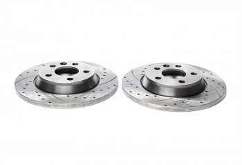 TA Technix sport brake disc set rear axle suitable for Ford Galaxy / Seat Alhambra / VW Sharan / T4