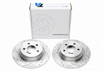 TA Technix Sport Brake Disc Set Rear Axle suitable for Mercedes Benz S-Class W221, SL Class R230