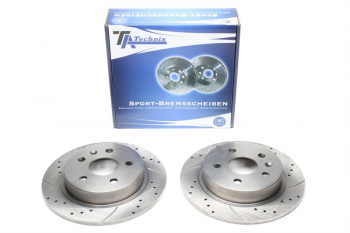 TA Technix Sport Bremsscheiben Satz Hinterachse passend für Opel Insignia/Saab 9-5
