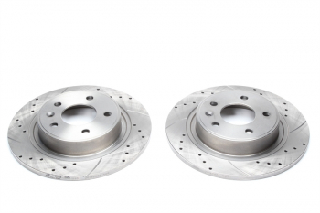 TA Technix Sport Brake Disc Set Rear Axle suitable for Opel Ampera/Astra J/Zafira