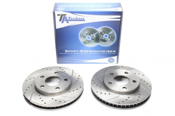 TA Technix sport brake disc set front axle suitable for Buick Regal /Opel Sintra/ Pontiac Grand Prix, Trans Sport