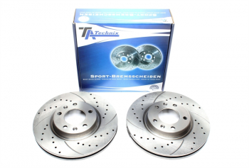TA Technix sport brake disc set front axle suitable for Peugeot 407 / 407SW / 508 / 508SW / 607