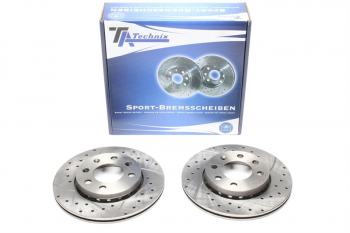 Preview: TA Technix Sport Bremsscheiben Satz Vorderachse passend für Audi A2 / VW Lupo