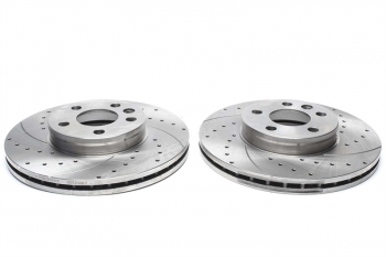 TA Technix sport brake disc set front axle suitable for Ford Galaxy / Seat Alhambra / VW Sharan / T4