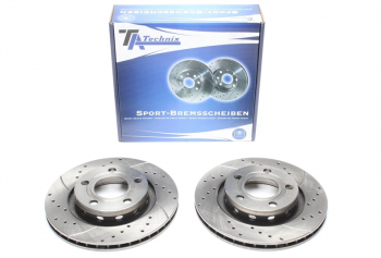 TA Technix Sport Bremsscheiben Satz Hinterachse passend für Audi A6 4B / A8 4D