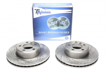 Preview: TA Technix Sport Bremsscheiben Satz Vorderachse passend für BMW 7er E65/E66 730i/730d/735i