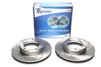 TA Technix Sport brake disc set front axle fits Lexus LX / Toyota Land Cruiser100