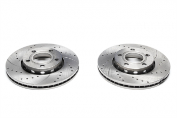TA Technix Sport Bremsscheiben Satz Vorderachse passend für Audi 100/200 Typ 44, Audi Quattro Typ 85