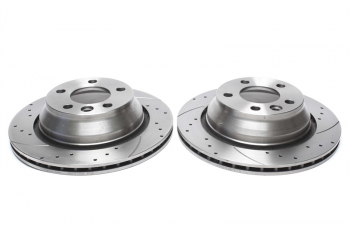 TA Technix Sport Brake Disc Set Rear Axle suitable for VW T5 / Touareg