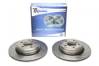 Preview: TA Technix Sport Bremsscheiben Satz Hinterachse passend für BMW 7er E65/E66
