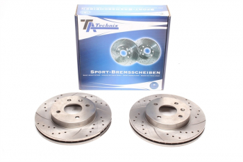 TA Technix Sport brake disc set front axle fits Daewoo Leganza